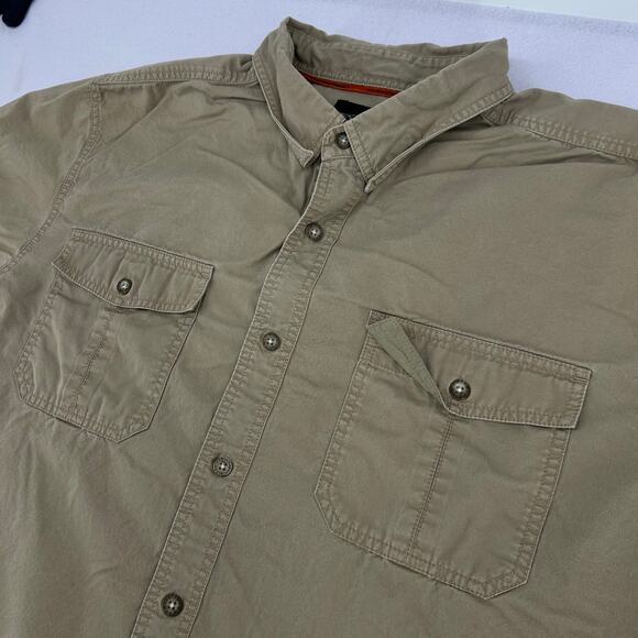 Men's Harley Davidson Cycles Short Sleeve Casual Button Up Mechanic Shirt sz 2XL - Picture 4 of 7